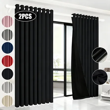 2 Panele Cortinas Blackout Para Ventana 300x230cm Habitacion