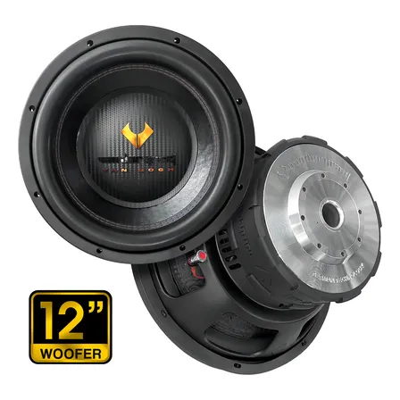 Subwoofer 12 PuLG Fibra Carbono 3500w Premium Vandergraaf Color Negro