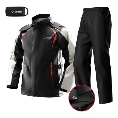 Impermeable Motociclista Reflejante Con Capucha Alta Calidad