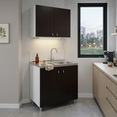 Mueble Con Tarja Y Alacena Para Cocina De Gala