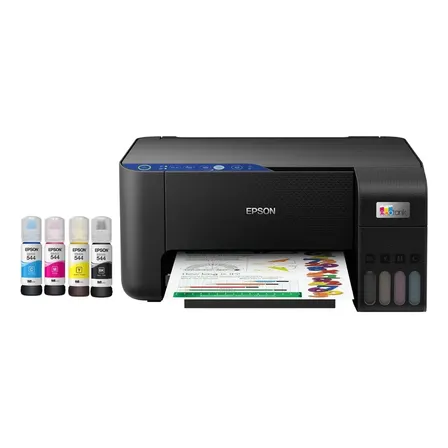 Impresora Epson Ecotank Multifuncional A Color L3251 Mod (c11cj67302) Wi-fi Negro