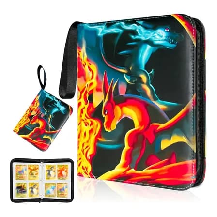 Carpeta Pokémon Para 400 Tarjetas Tipo Álbum Con 50 Hojas