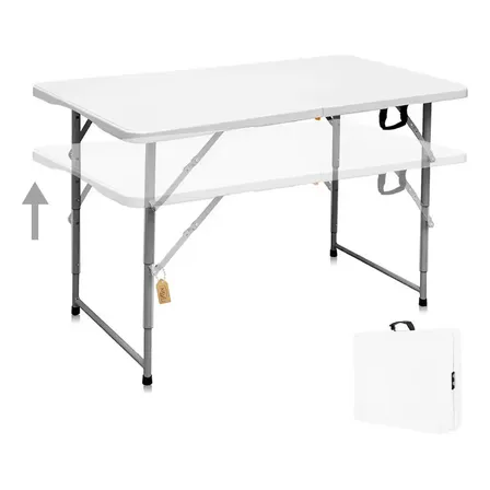 Mesa Plegable 120cm Color Blanco Kitul 300164