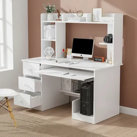 Escritorio De Ordenador Con Cajones , Escritorios 120x45cm