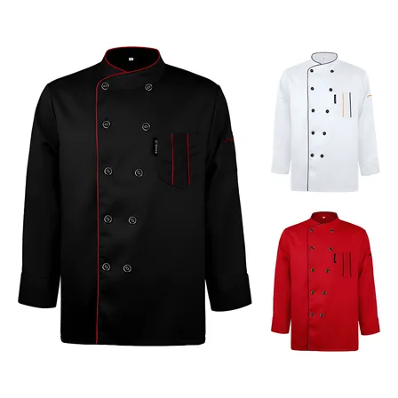 Filipina Chef Transpirable Suaveusable Manga Largas Uniforme