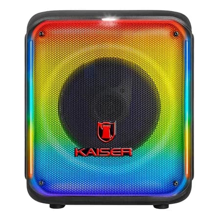 Bafle 8 PuLG 7,200 W Pmpo Kaiser Portátil Flama Ksw-3008 Negro