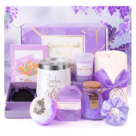 Regalos De Cumpleaños Para Mujeres, Cesta De Regalo Relajant