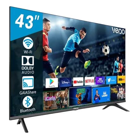 Vedd® Smart Tv De Pantalla 43 Pulgadas Led Tv 2k Televisores Android Tv,wifi,bluetooth,dolby Audio