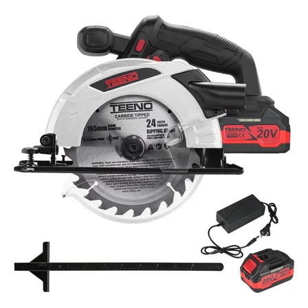 Sierra Circular Inalámbrica 20v Teeno Z334 4ah Disco 6-1/2