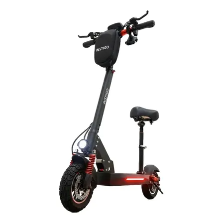 Scooter Eléctrico Instigo Sport 2.0 Vel Max 45 Km/h Potente Motor De 800w Batería 48v16ah Autonomia 45km Suspension Con... Negro
