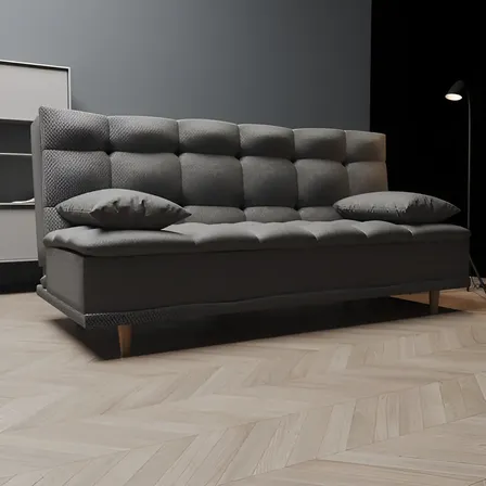 Sofa Cama Sillon Tapiz Oslo Gris Oxford Minimalista