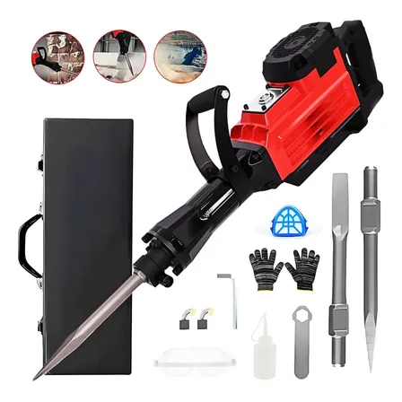 3800 W Demoledor De Concreto Martillo 2 Brocas+gafas