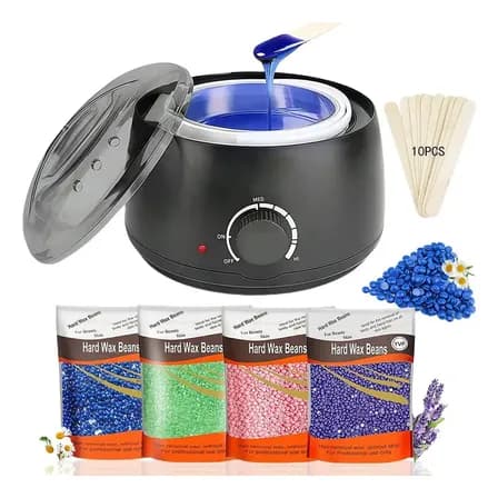 400g Cera Española En Perlas Depilación + Fundidor De Cera