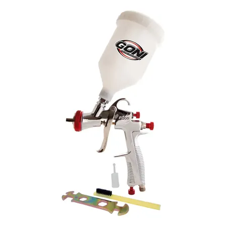 Pistola Para Pintar Goni 33000 De Gravedad Lvlp 600ml Gris