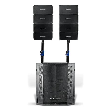 Sistema De Audio Lineal Audiobahn - Line 15x Color Negro