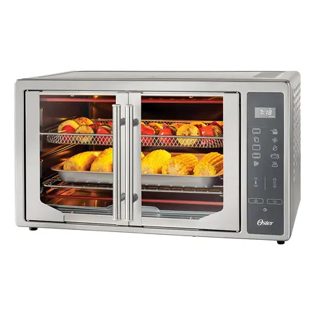 Horno Digital Con Freidora De Aire Oster® 42l De Capacidad Color Plateado