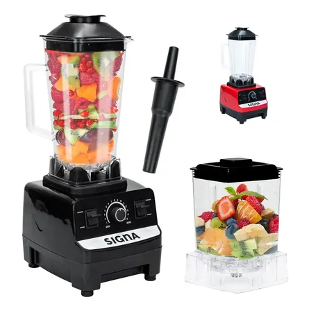 Licuadora Profesional Moledor 2 En 1 15 Velocidades Vaso 2lt Color Negro
