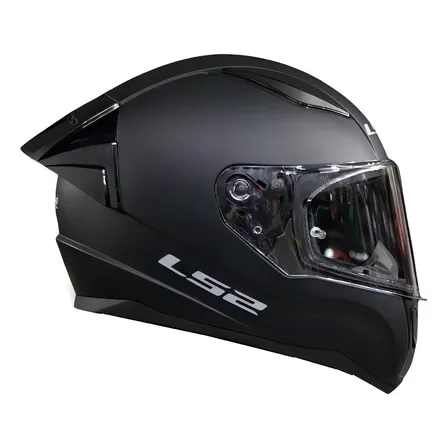 Casco Integral Para Moto Ls2 Rapid Ff353 Negro Mate Liso Talla S 55 - 56 Cm Sólido