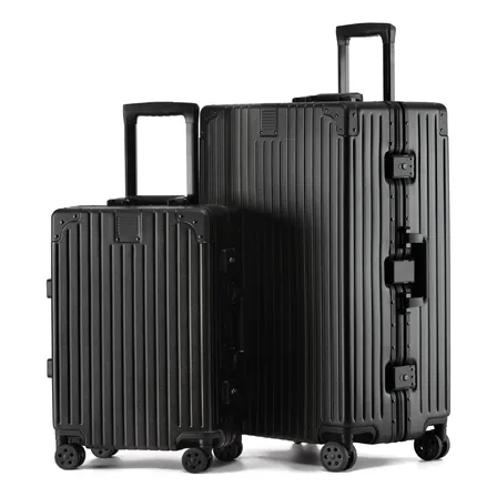 Set De 2 Maletas 20 Y 28 Pulgadas Rígidas Tsa Aluminio