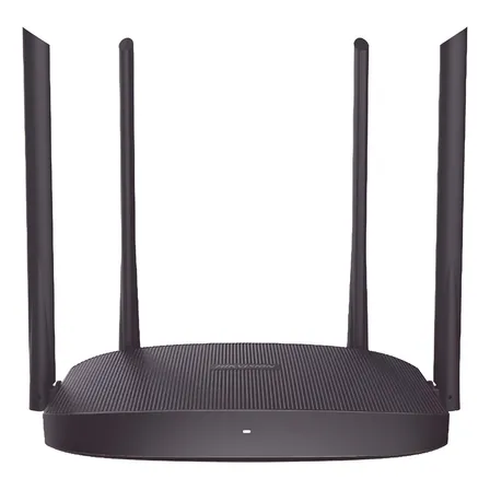 Hikvision Router Inalámbrico Wisp Hasta 1200 Mbps De Velocidad Doble Banda Ac 2.4 Ghz Y 5 Ghz Cuenta Con 4 Puertos 10/100 Mbps + 4 Antenas Omnidireccional De 5 Dbi Para Uso Interior Modelo Ds-3wr12c