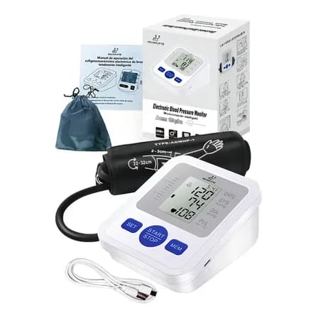 Aparato Para Checar La Presion Tensiometro Digital 1 Pcs Bluemos Color Blanco