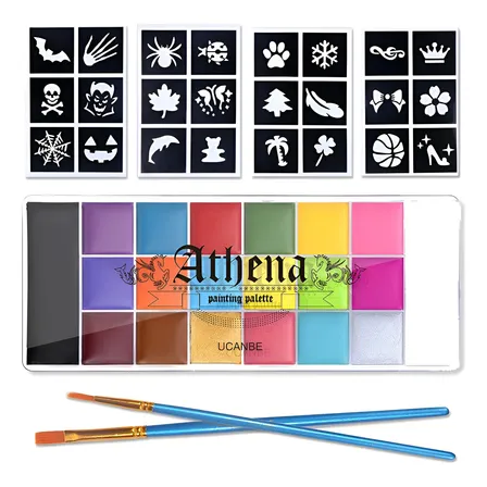 Kit Maquillaje Pintura Pintacaritas Body Paint Base Aceite
