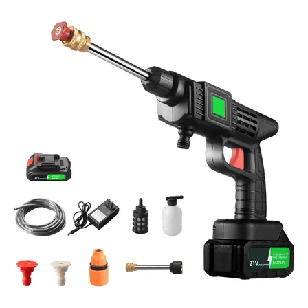 Lideep Hidrolavadora Electrica Inalámbrico Pistola Lavado Para Portatil Color Negro