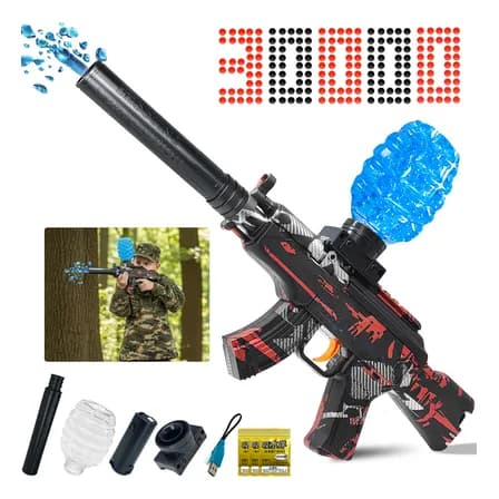 Pistolas De Hidrogel Ak Electrica De Juguete Para Niños Color Rojo