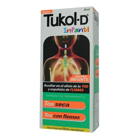 Tukol-d Infantil Jarabe 0,1 G/1 G/100 Ml, 1 Frasco 125 Ml