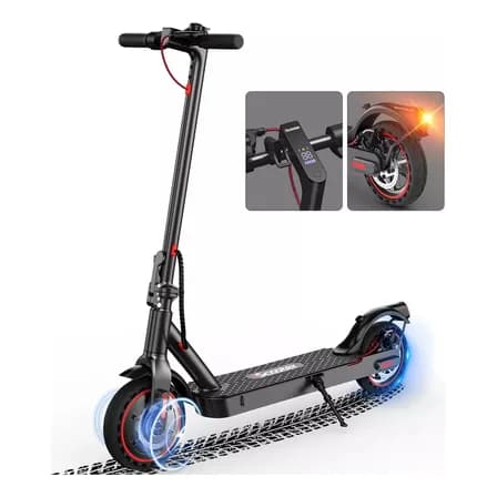 Scooter Eléctrico Iscooter I9 Scooter Eléctrico Patín 500w 30km/h 7.5 Ah 36v Adultos Scooter Eléctrico Plegable Con App Iluminación Led Color Negro Con Pantalla Lcd Monopatin Electrico