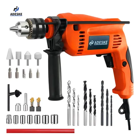 Rotomartillo Taladro Perforador Industrial Adeske Zdc 110v Color Naranja Potente Y Resistente 50 Hz