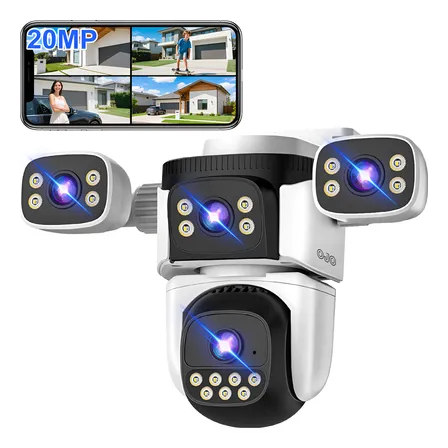 Ojo® 4 Lentes 20mp Cámara De Seguridad Cámara Vigilancia