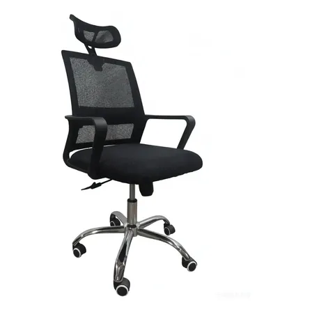 Silla De Escritorio Casanova Ergonómica Negra Con Tapizado .