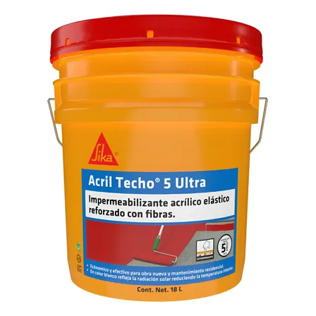 Sika Acril Techo 5 Ultra Imper Acrílico 18 Lt
