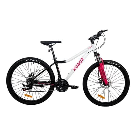 Bicicleta De Montaña Para Dama Kubor Venus Rodada 26 Con 21 Velocidades | Color Blanco Elegante, Ligera Y Cómoda. Ideal Para Ciudad O Montaña, Combina Estilo, Seguridad Y Excelente Desempeño. M