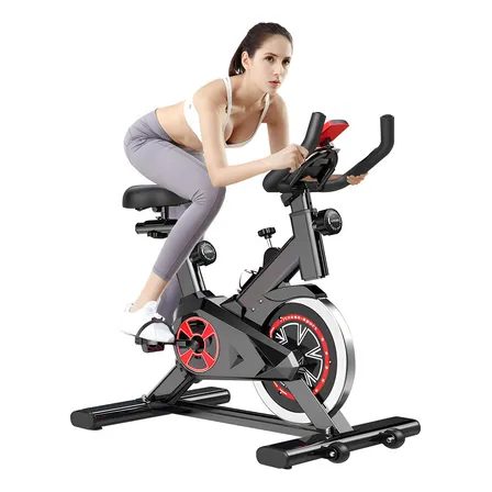 Bicicleta Fija Silencia Profesional Fitness Spinning Gym Negro/rojo