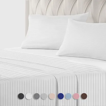 Juego De Sabanas Matrimonial Egipcian Premium 2,800 Hilos