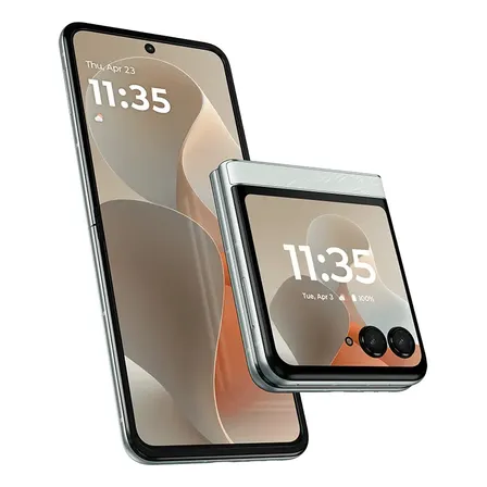 Celular Motorola Razr 60 5g 512gb/ 12gb Ram Expande 24gb-blanco. Moto Ai. Cámara 50mp, 13mp, 32mp. Ip48, Sumergible, Gorilla Glass Victuss.