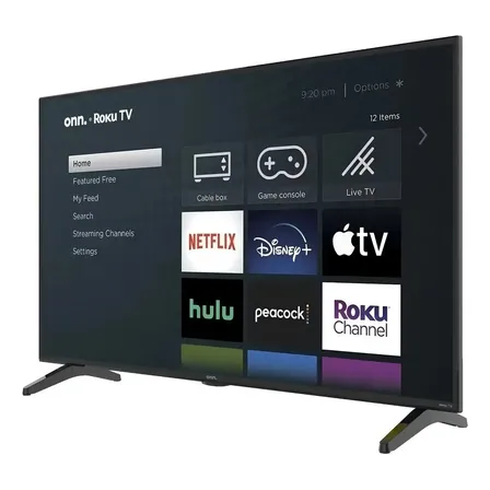 Smart Tv 50 Pulgadas Onn Serie 4 Pantalla Led 4k Uhd Sistema Operativo Roku Os, Compatible Con Alexa Y Google Assistant - Excelente (Reacondicionado)