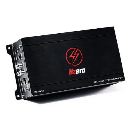 Amplificador De Audio Para Auto Class D 4 Canales 2400w Hzero Hz130.4d, Amplificador Digital Para Carro, 1 - 4 Ohmios, Max Power: 2400w Negro