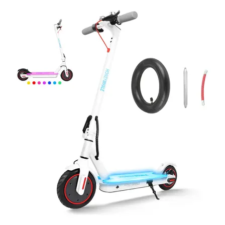 Honey Whale S2 Scooter Electrico Plegable 25km/h-500w-20km-6.6ah-(max)velocidad-potencia-autonomía-capacidad De La... Blanco