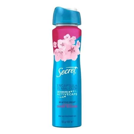 Desodorante Antitranspirante Secret Spray 93ml Cherryblossom Cerezo