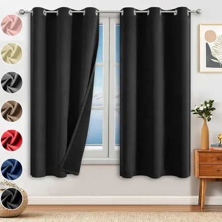 Cortinas Blackout Ventana Sala 214x160cm Lonsp 2 Paneles