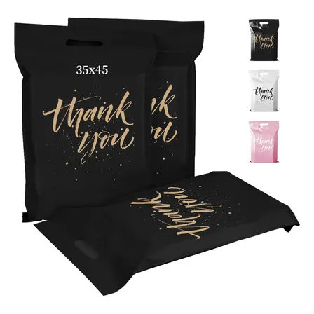150 Bolsa Sobre Poly Envio Paqueteria Flyer Mensajeria 35x45 Adecuado Para Envases De Comercio Electrónico, Impermeables Color Negro Foofoo