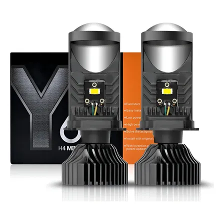 Focos Led H4/9003/hb2 Lupa Alta Y Baja Auto Motocicleta