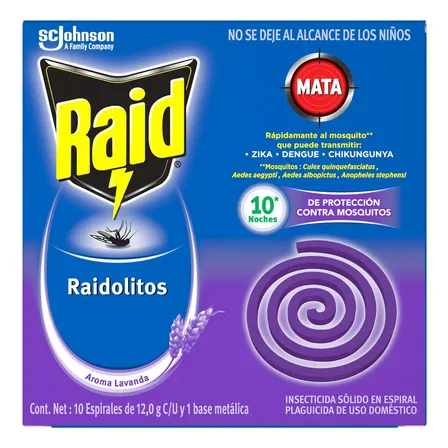 Raid Raidolitos 10 Repuestos Lavanda