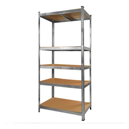 Estante Metalico Anaquel Organizador 5 Niveles Mdf Gris