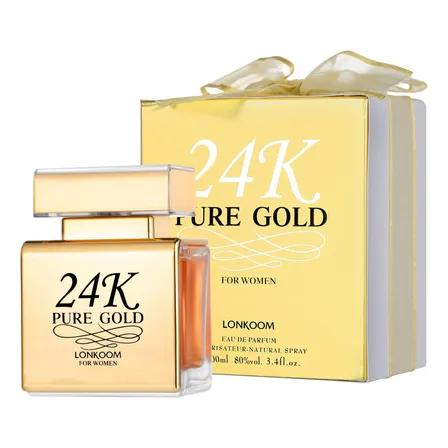 Perfume De Mujer Lonkoom Original 24k Golden 100 Ml