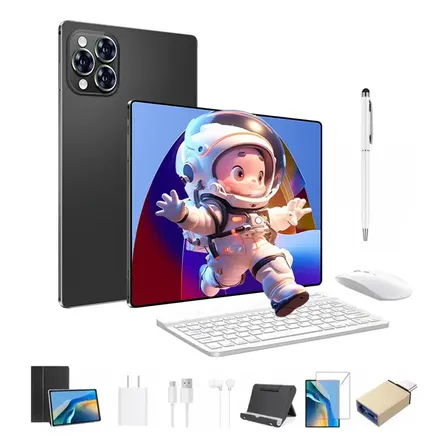 2026 Tablet Bidian Pro12 Android 15 16gb Ram 1024gb Rom Tablets 2 En 1 Con Teclado Ratón Y 10core Bluetooth 5.0,5g Wifi... Gris Oscuro