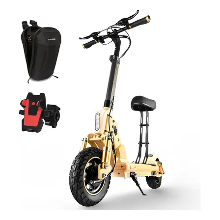 Scooter Eléctrico Honey Whale C1 Plegable 45km/h 500w Patin Color Amarillo Desierto